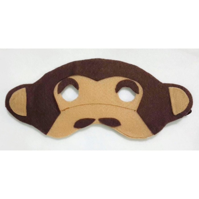 Topeng monyet Kostum Karakter Hewan Monyet Bando Monyet Pisang Monkey - A