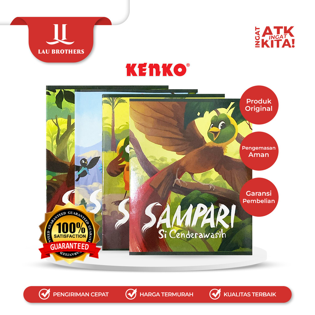 

KENKO BUKU TULIS BT-1621-38-SPR SAMPARI (1PACK/ 10PCS)