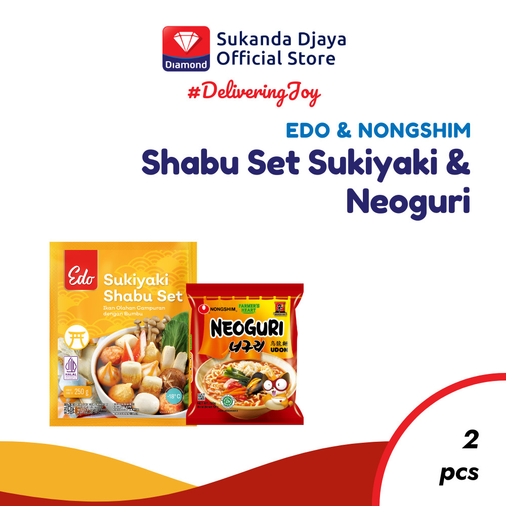 

Edo Shabu Set Sukiyaki 250 Gr + Nong Shim Neoguri 120 Gr