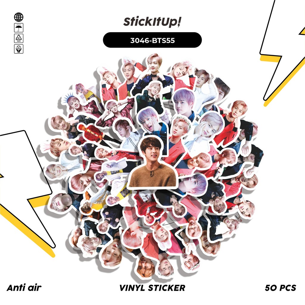 

COD✨ 50 Pcs Stiker SEOK JIN SERIES 02 Lucu Anti Air Untuk Dekorasi Notebook Sepeda Skateboard Handphone DIY