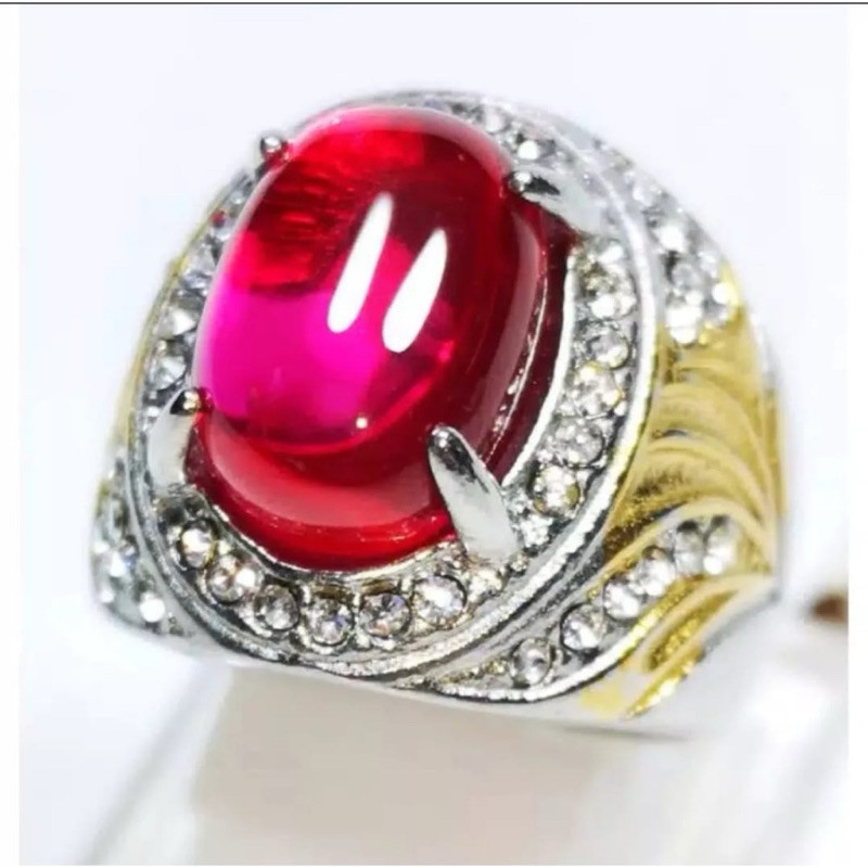 Batu Cincin Merah Delima Siam Bangkok Termura