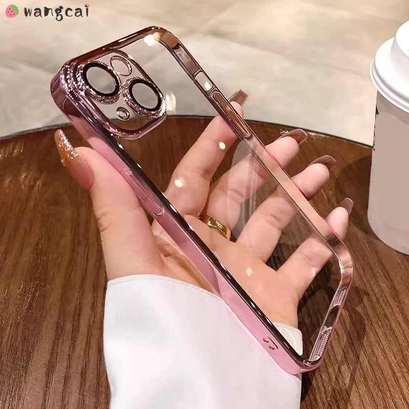 Untuk Vivo V25 V23 V20 SE Pro V25e V23e V21 V21s V21e V19 V17 Neo V15 V11i Kasus Telepon Pink Platin