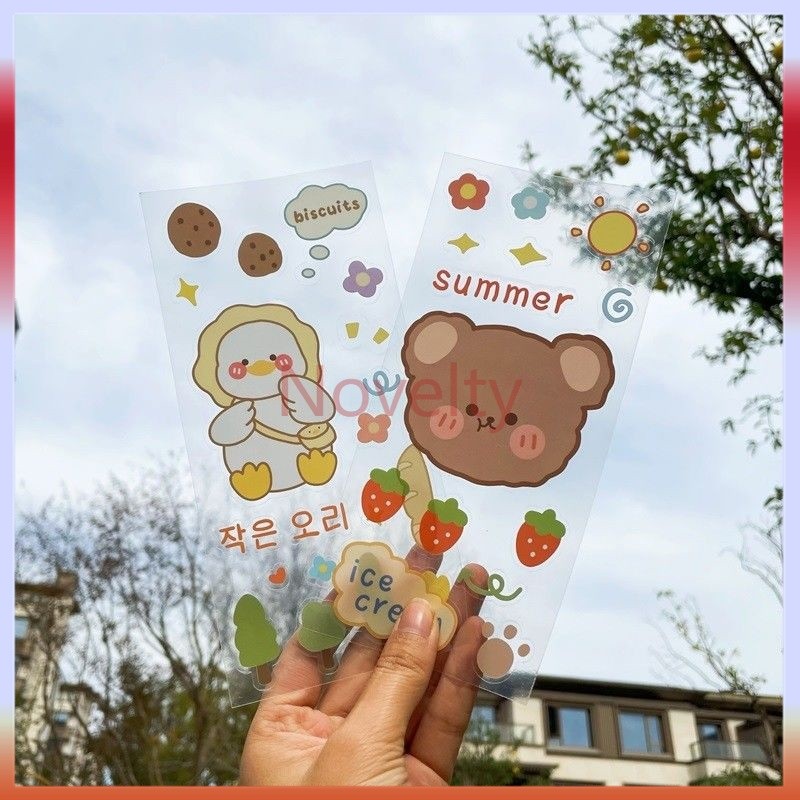 

Novelty Stiker Kartun/Stiker Buku Harian Kartun DIY/Stiker Telepon Botol Air