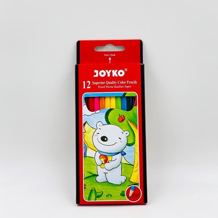 

( StaLand) Pensil Warna / Pensil Gambar / Color Pencil JOYKO 12 WARNA PANJANG CP-12PB