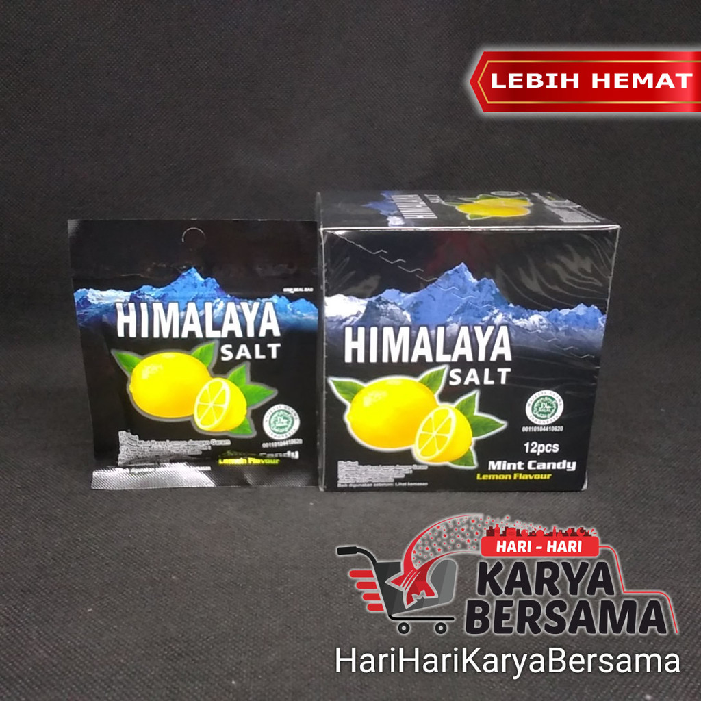 

MAKANAN RINGAN PERMEN BIG FOOT HIMALAYA SALT LEMON MINT BOX ISI 12'S X 15GR
