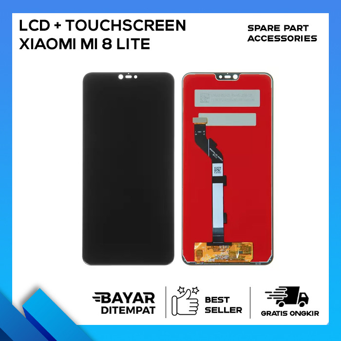 LCD TOUCHSCREEN XIAOMI MI8 LITE / MI 8 LITE  LCD TS FULLSET ORIGINAL INCELL