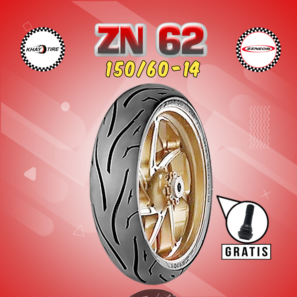 Ban Belakang Motor Yamaha Aerox ZENEOS ZN62 150/60 Ring 14 Tubeless