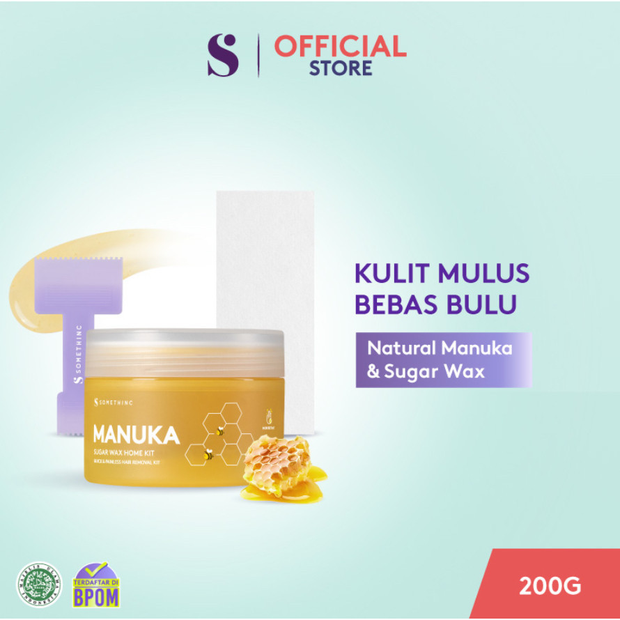 ❄️Domestika❄️ SOMETHINC Manuka Sugar Wax Home Kit - (Waxing Natural untuk Tubuh)