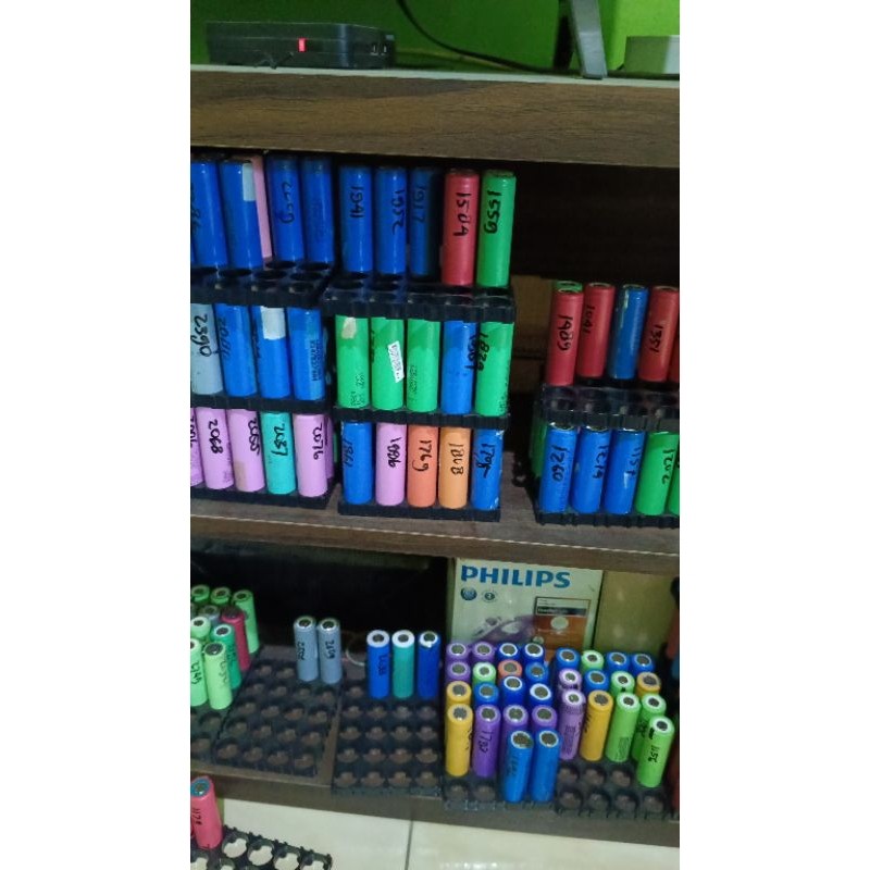 Baterai 18650 Bekas Copotan Laptop Ory - Kapasitas 500-2500 mAh Real