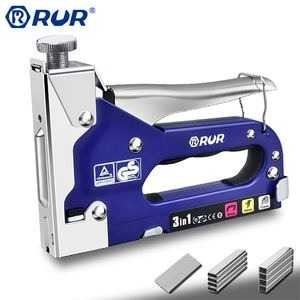 

QNSHP RUR Staples Tembak Staple Gun Machine 3in1 Multi Purpose Nailing Tools - R2010