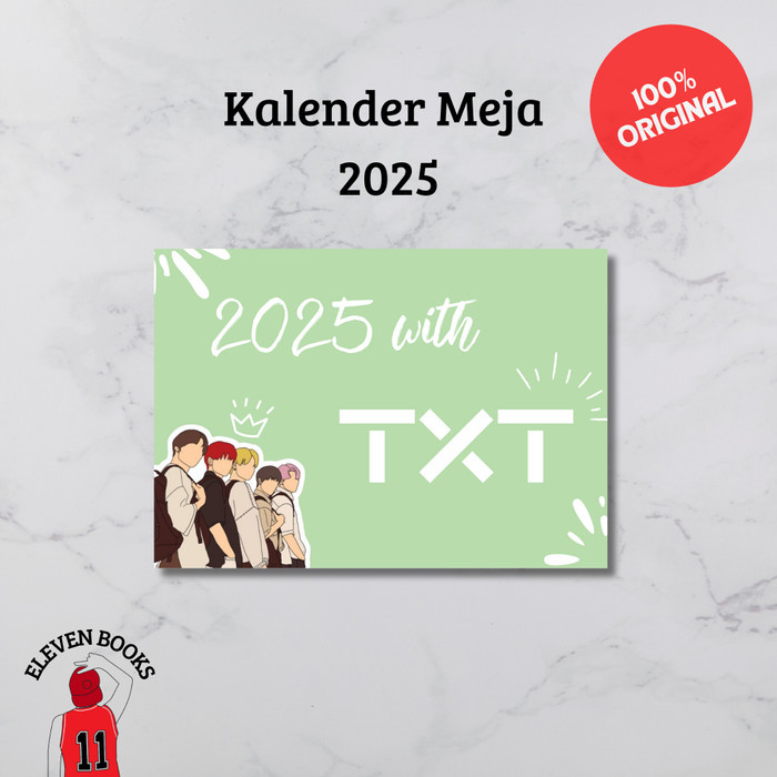 

TXT Kpop Calendar Aesthetic 2025 A5 - Kalender Meja Planner /Duduk Estetik Size A5