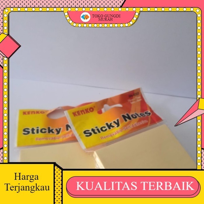 

STICKY NOTE KENKO 75X75 YELLOW SN 0303