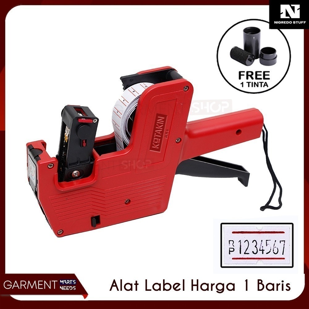 

Nigredo Stuff - Alat Label Harga 1 Baris Mesin Tembak Stiker Harga Expired Date Price Labeller 8 digit MX 5500