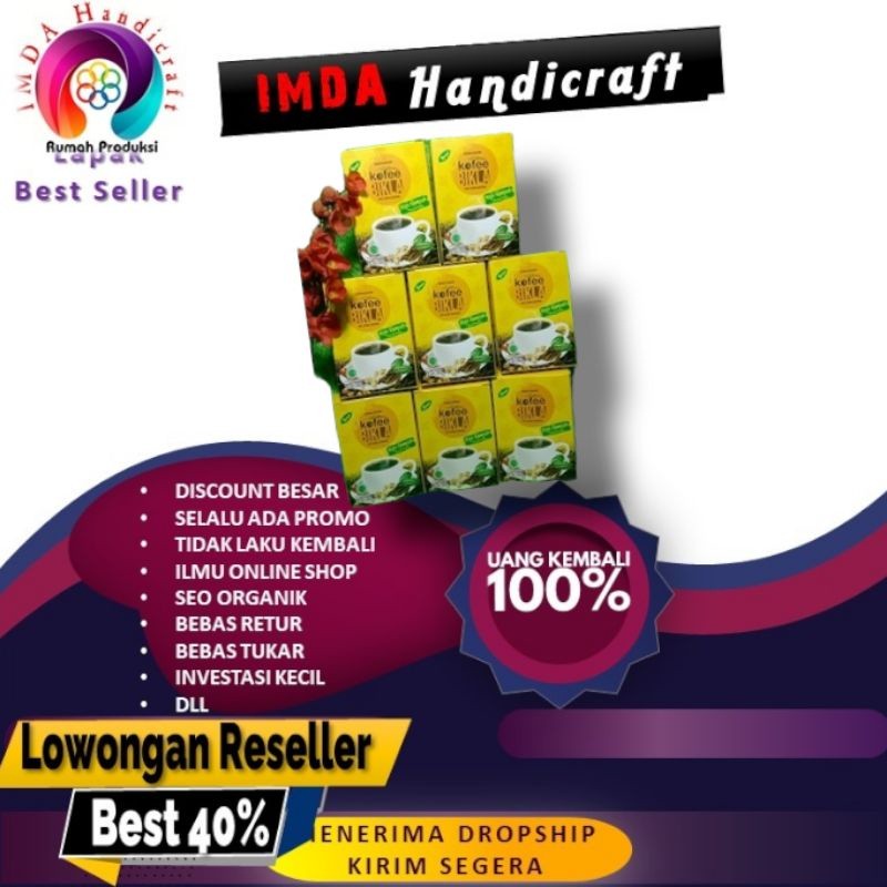 

IMDA HANDICRAFT PAKET 8 PCS KOPI BIKLA REMPAH NUSANTARA BOX 20 SACHET