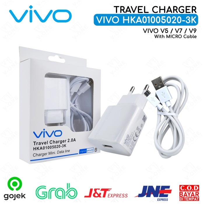 TC CHARGER CASAN BATOK VIVO V5 V7 V9 5020-3K ORIGINAL 99 KABEL MICRO