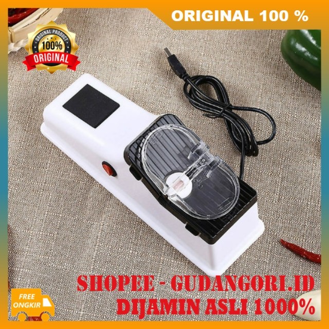 Electric Knife Sharpener Pengasah Pisau Elektrik Alat Asahan Pisau Alat Pengasah Pisau Otomatis ORIG
