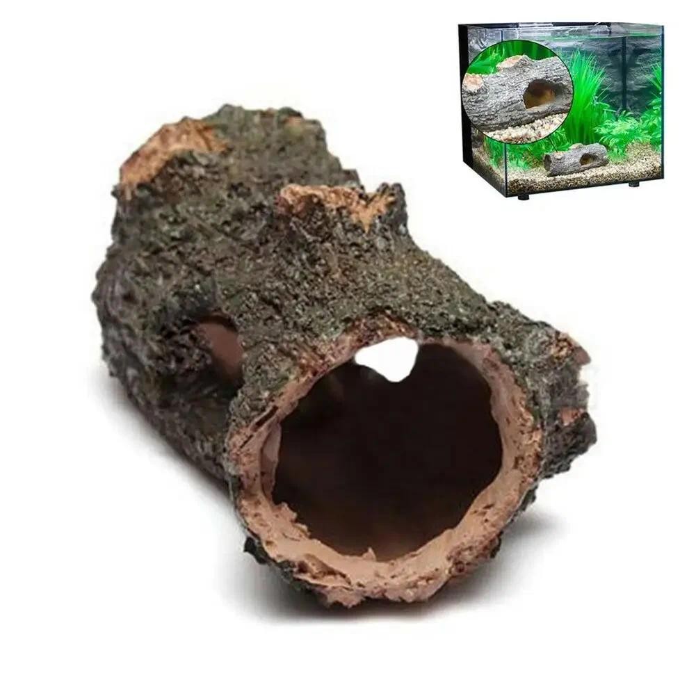 

Betta Log Resin Hollow Tree Trunk Ornament Fish Tank Aquarium Decorations Fish Tank Accessories