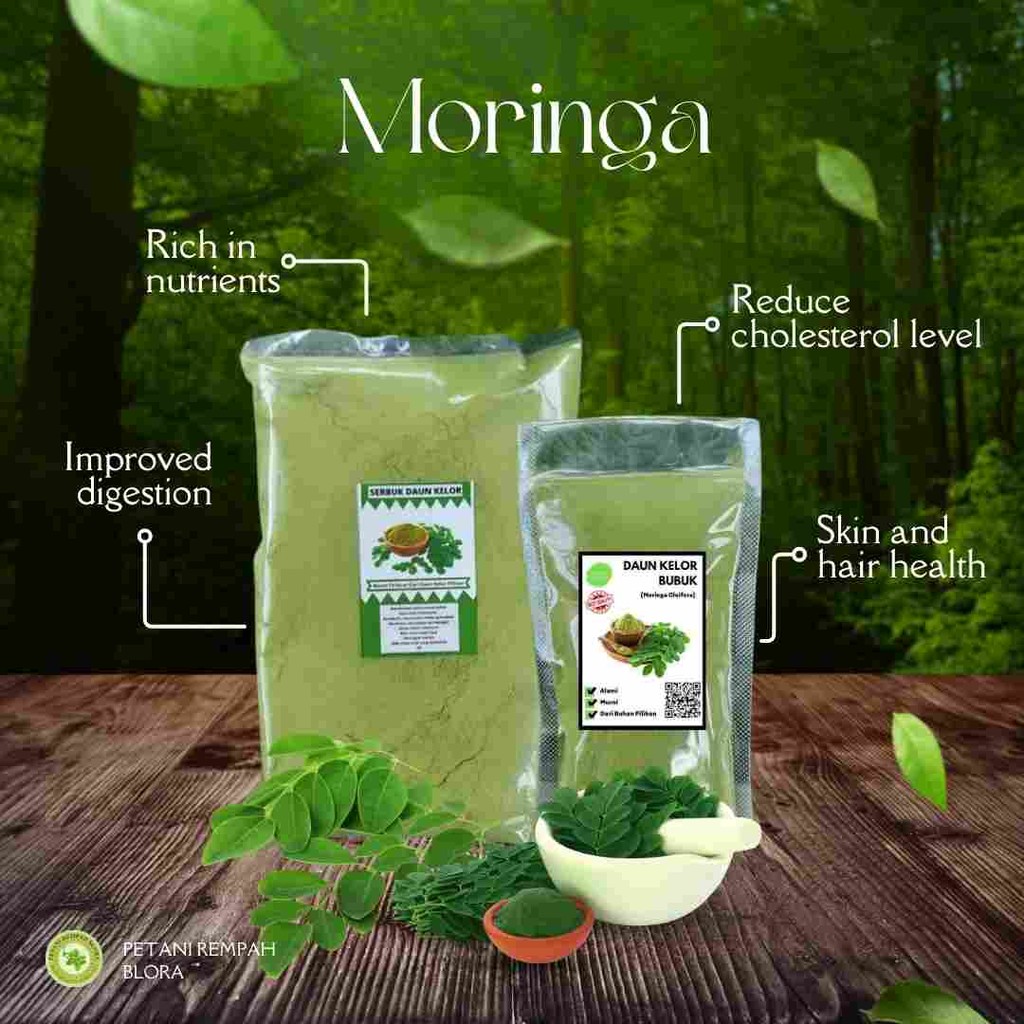

PRB 1 KG GRADE A Bubuk Daun Kelor Moringa Premium Pure Organic