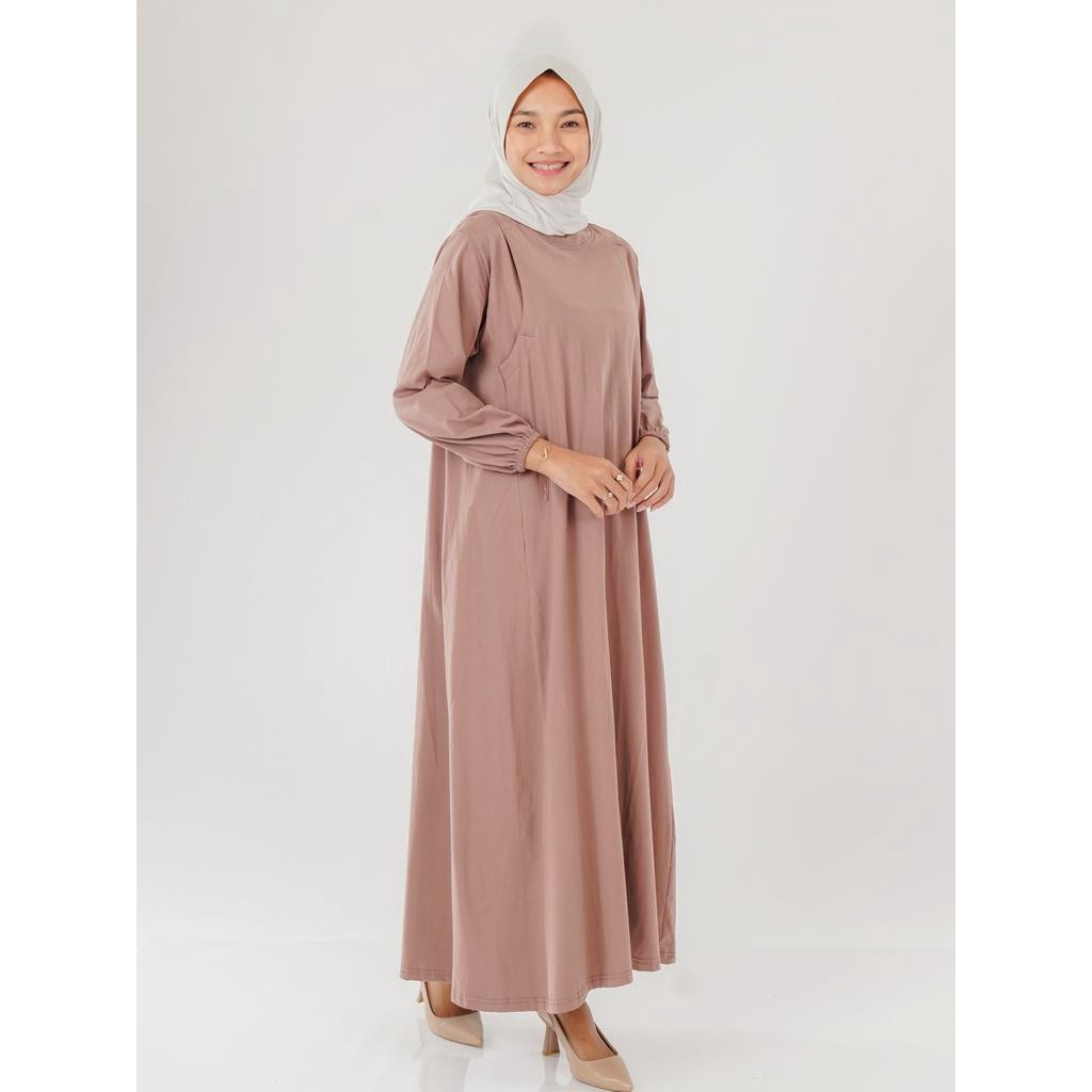 Dress Panjang Daster Long Dress Wanita Kaos Polos