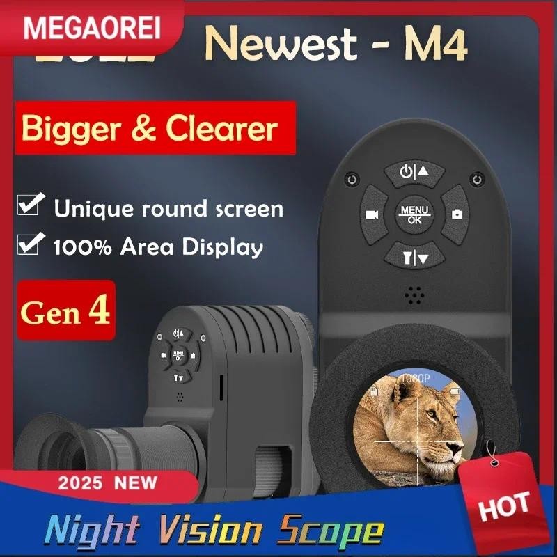 Megaorei 4 Night Hunting Scope 1080P Hunting Camera Portable Add On Integrated Attachment Spotting S