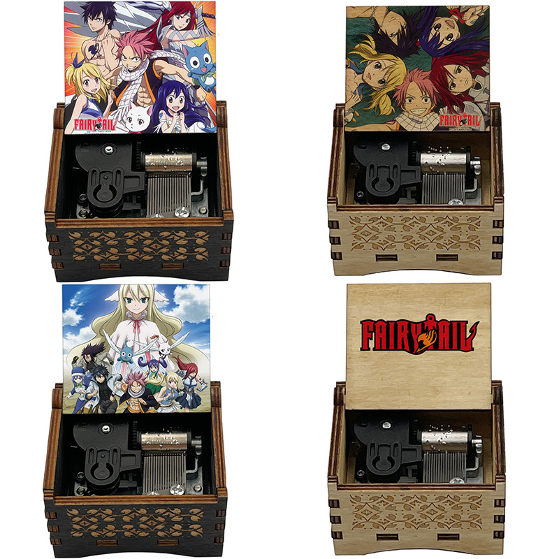 

18 NOTE wind up mechanical Snow fairy from Fairy Tail Music Box for anime fans friends birthday gift home office decoration