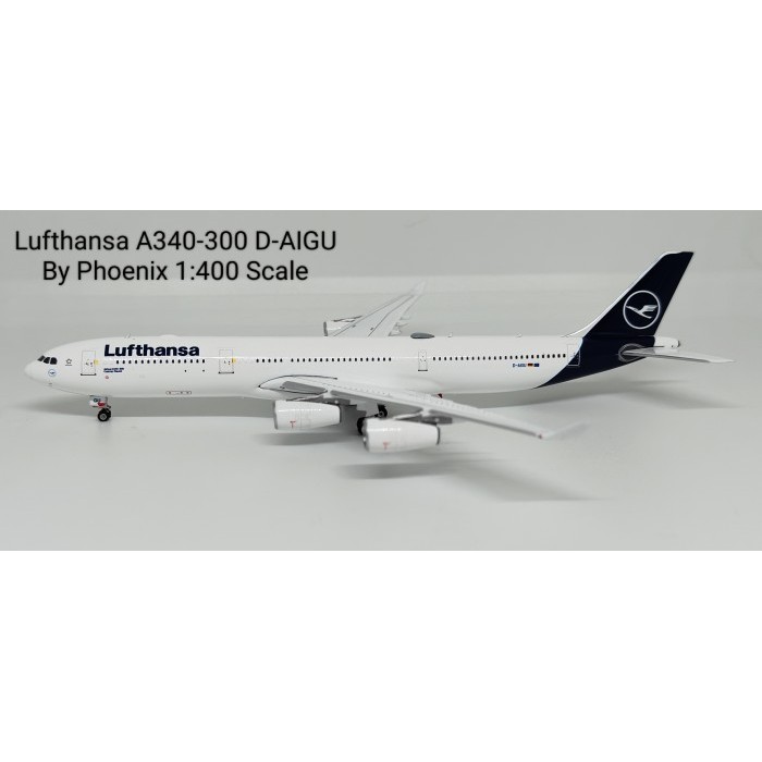 Pesawat Terbang Lufthansa A340-300 D-AIGU  Phoenix Skala 1/400 Diecast