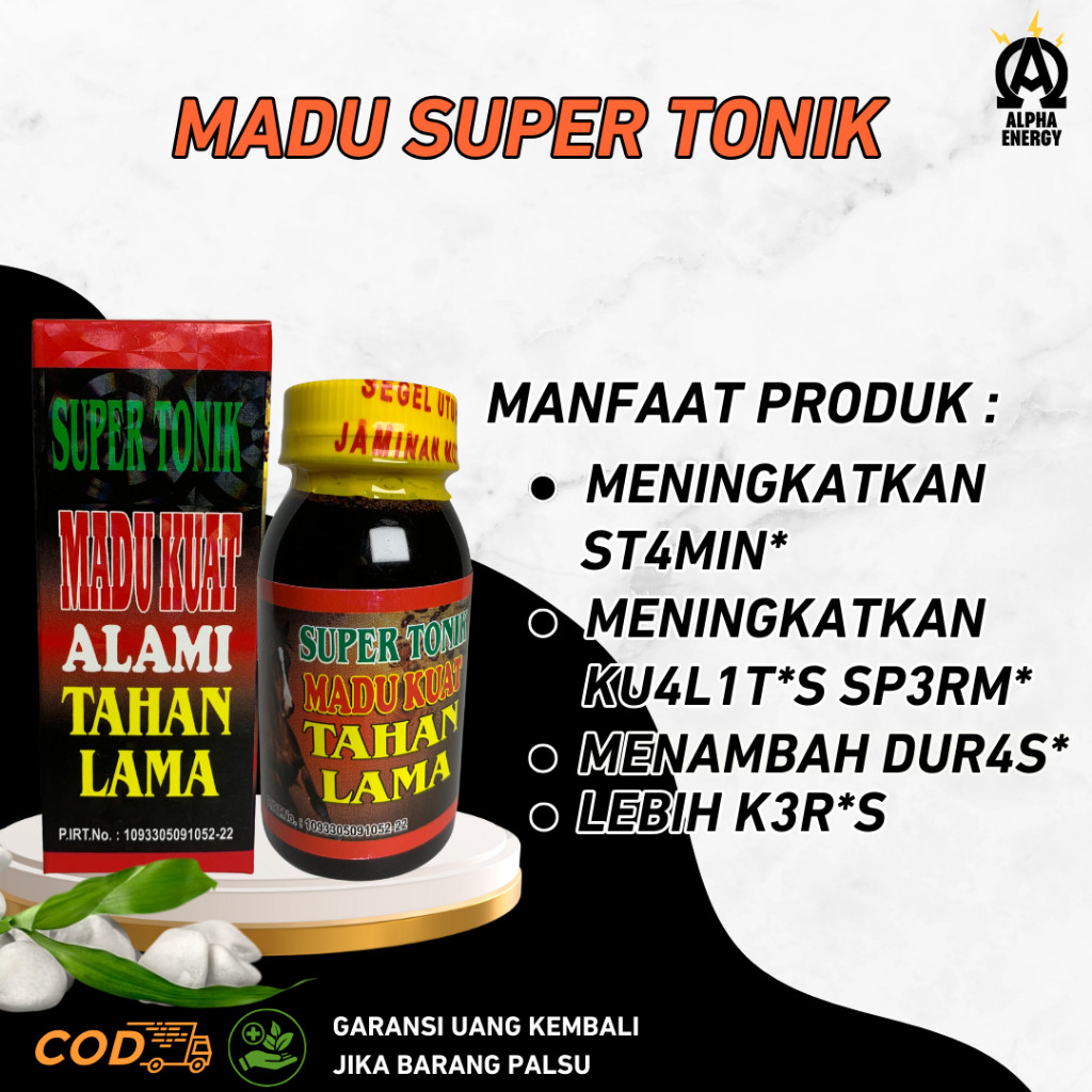 

Madu Super Tonik Herbal Memberi Stamina Tubuh Suplemen Original Pabrik