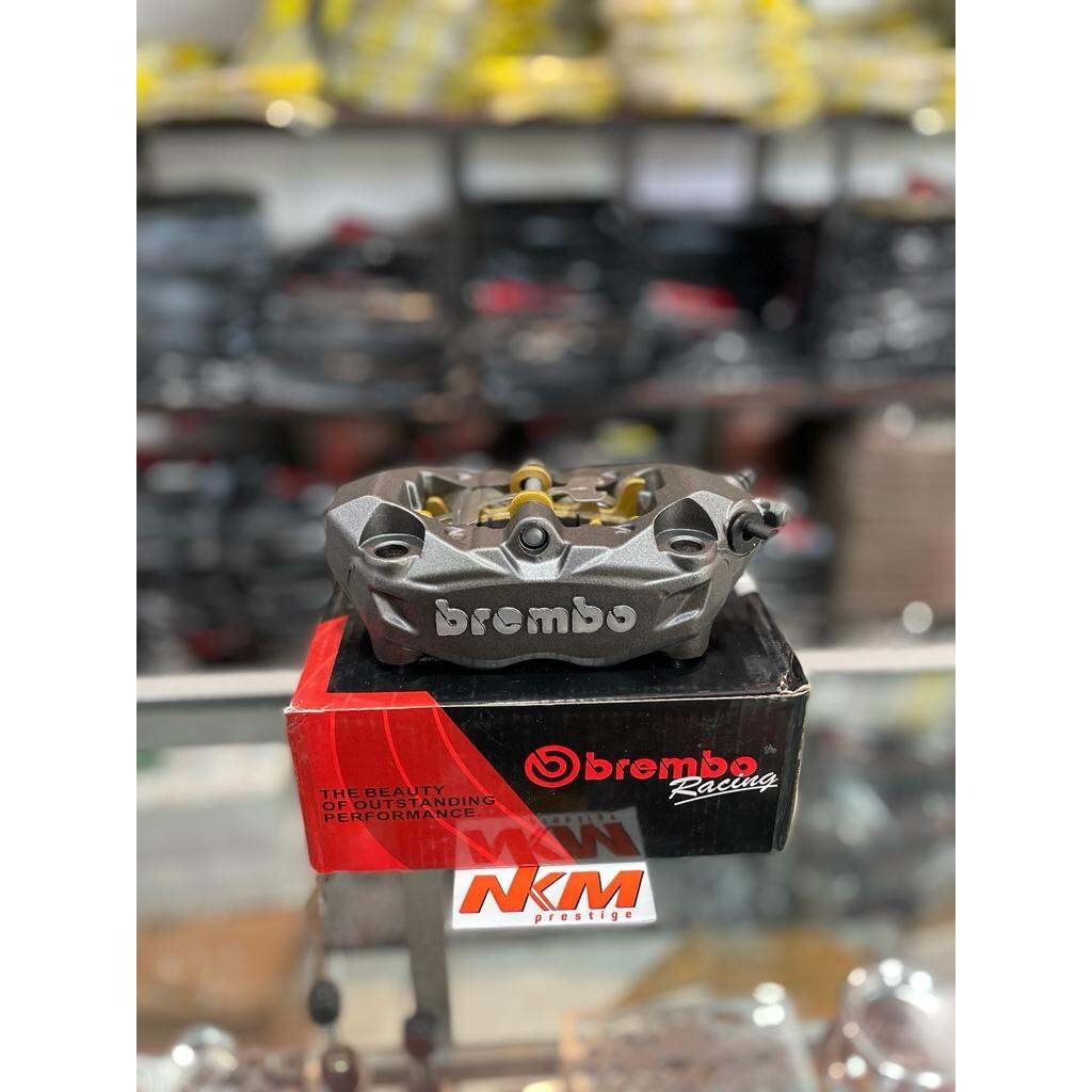BIG PROMO KALIPER CALIPER BREMBO M432 MONOBLOK 4P 100 PITCH DETAIL ORIGINAL