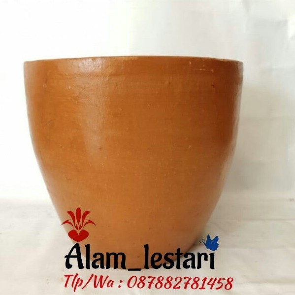 pot tanah liat 30 cm gerabah