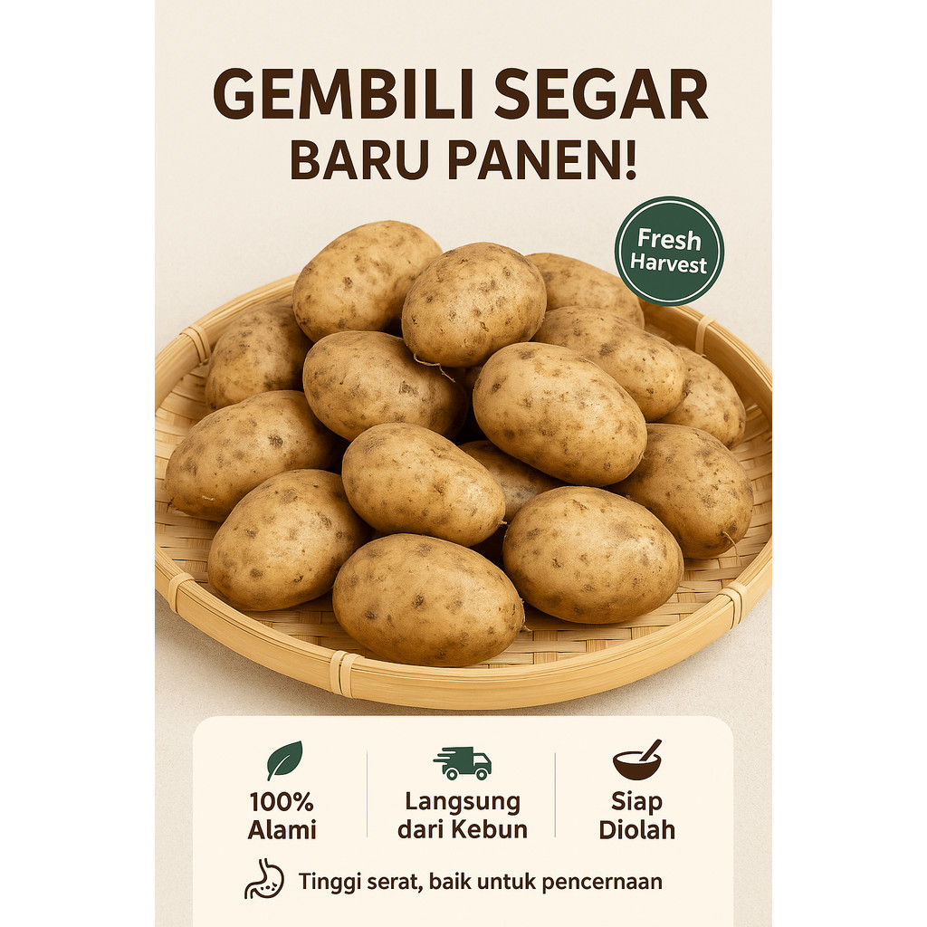

Gembili Umbi Tradisional – Sehat, Alami, Cocok untuk MPASI dan Diet