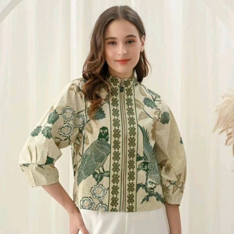 Size Standar : Jaket Bomber Batik Wanita / Jaket Batik Wanita/ Outer Batik #135 /Terbaru