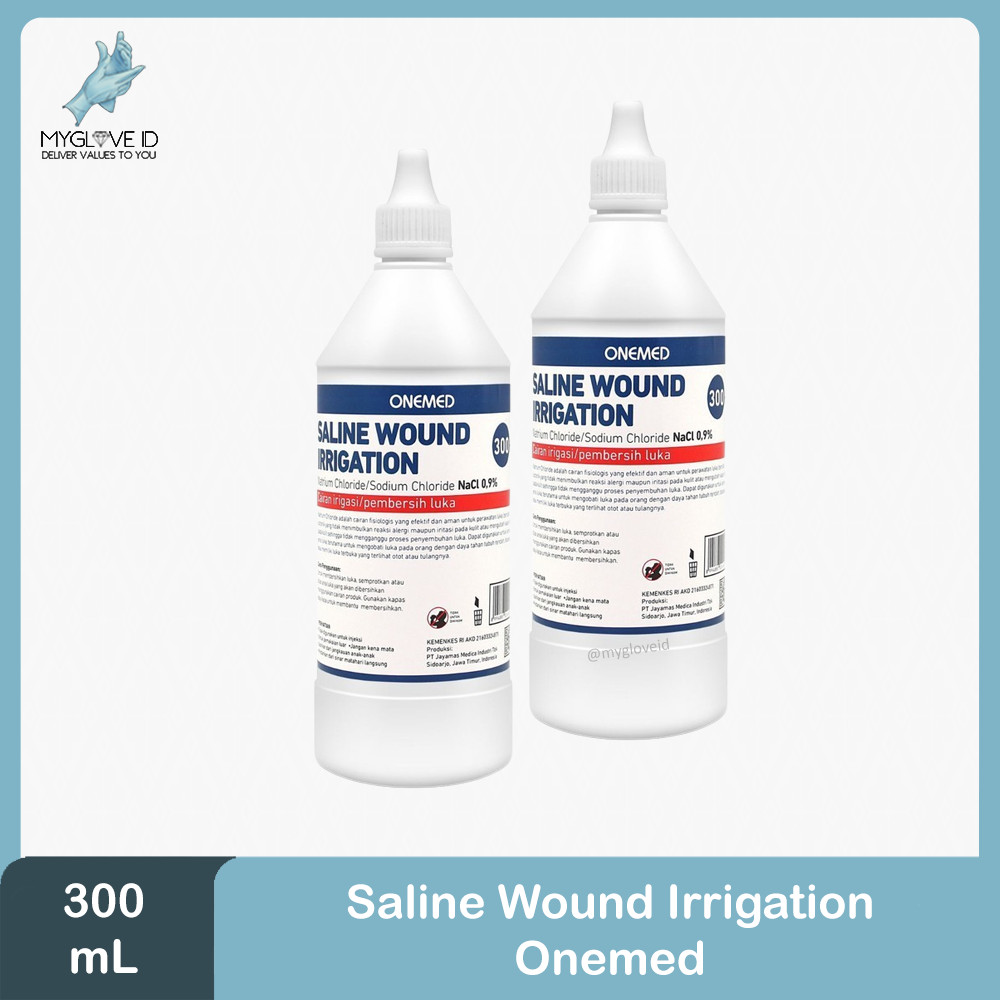 Saline Wound Irrigation Spray 300 ml (NaCl 0.9%) / Cairan Cuci Luka Onemed