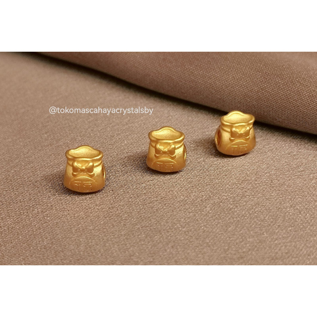 Charm Money Bag Emas kadar 24k HK Hongkong 999.9% 999
