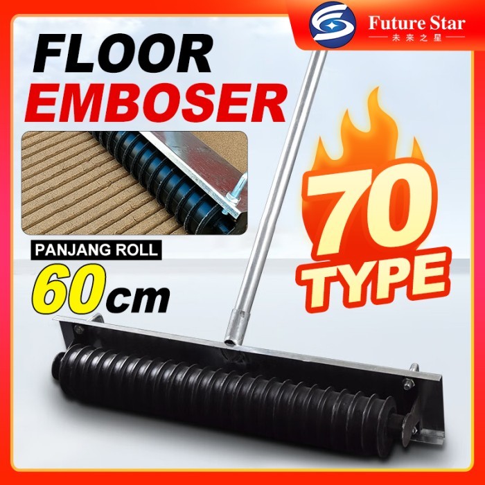 

Alat Garis Penggaris Jalan Beton 60 cm Floor Emboser Concrete Cement Pavement Embossing Device Non-slip Embossing Highway Road Drawing Device Manual Embossing Machine Alat Cetak Timbul Trotoar Semen 70 Type 3004