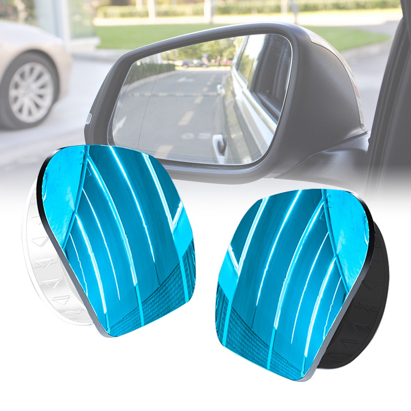 2pcs Full View Blind Spot Kaca Spion Cembung Mini Wide Angle Car Miror Rearview Mirror Mobil