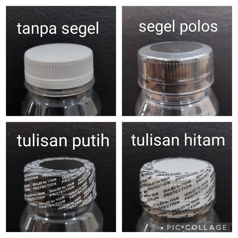 Segel Plastik Tutup Botol Kale diameter 4cm (7cm×3,5cm) isi 50pcs