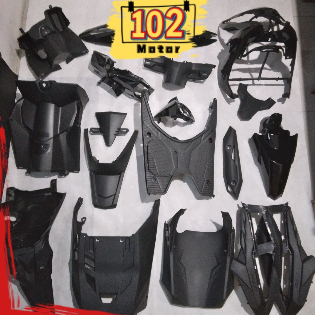 Full Body Beat Street / ESP K81 2016 2017 2018 2019 Hitam WIN | complete set bodi kasar halus motor 