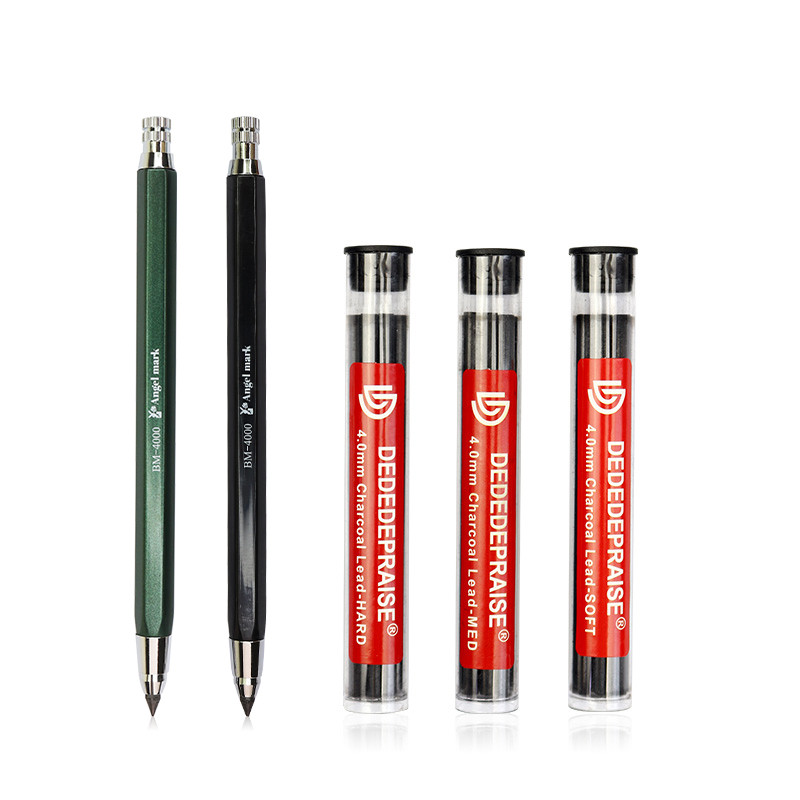 

4mm Sketch Drawing Mechanical Pencil Automatic Charcoal Pencils For Students Kids Gift Stationery Supplies TR-4000 Art Pencil