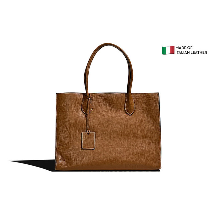 "R.V.Shop" - TERBARU Tas Tote Bag Besar Bahu Wanita Kulit Asli Rounn Felice 36 - Hazel