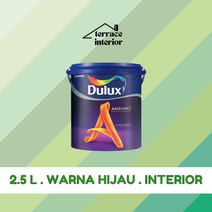Cat Tembok Dulux Ambiance Interior 2.5L warna Hijau Gloss
