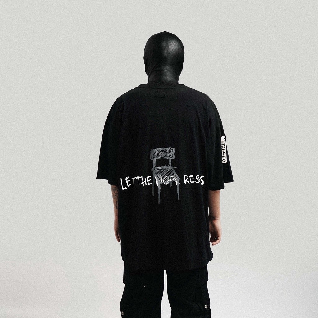 (EXO) Tagged - Despair Oversized Dashed Tshirt