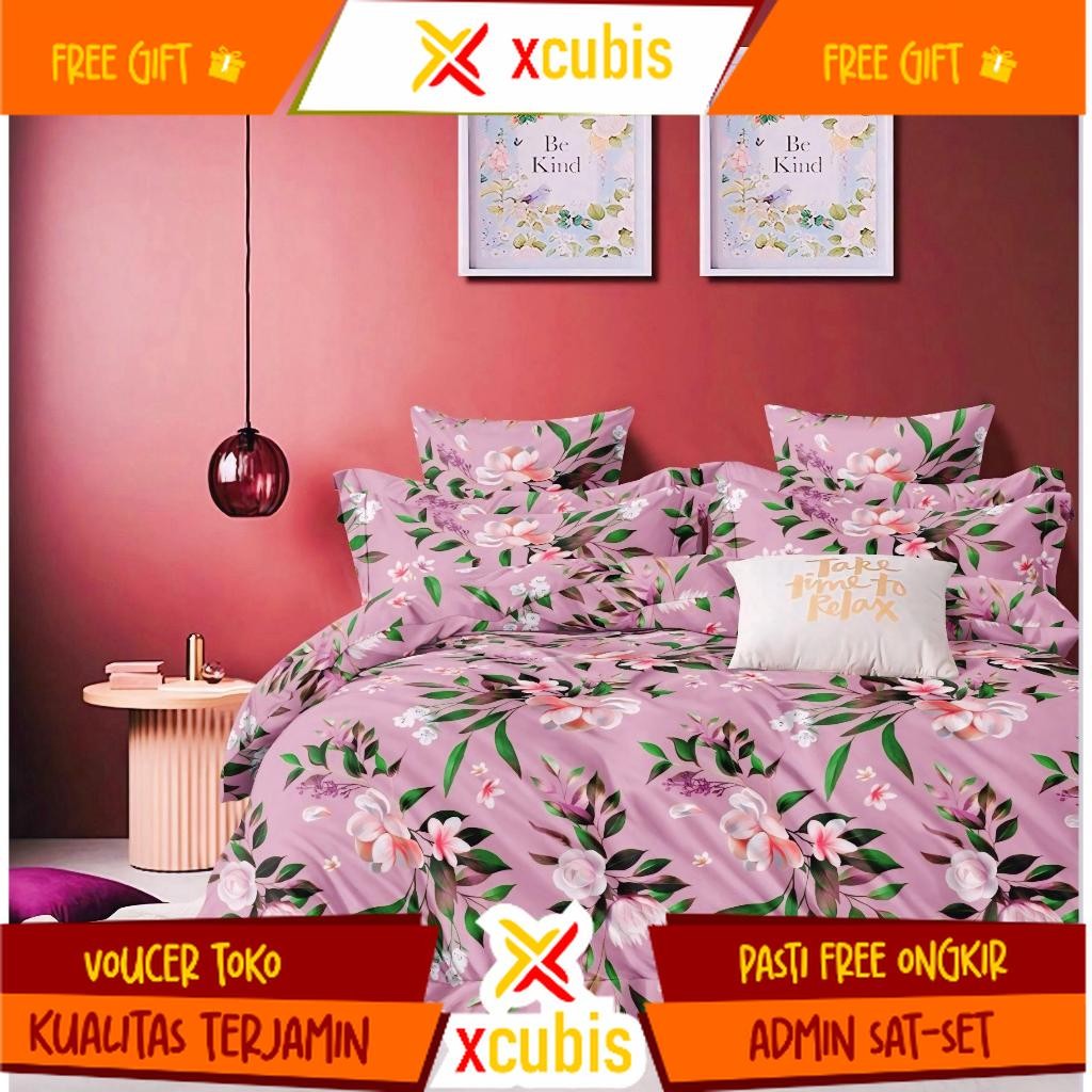 SPREI KOTAK SEPRAI HOMEMADE SEPREI MOTIF POLOS EMBOS,120,160,180 (2sarban+2sargul) || SEPREI ANTI GE