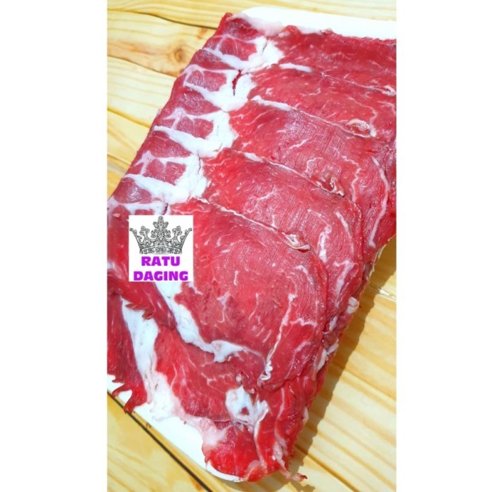 

Sukiyaki Fat / Daging Sapi Slice / Beef Slice @1kg - SUKI FAT 1KG