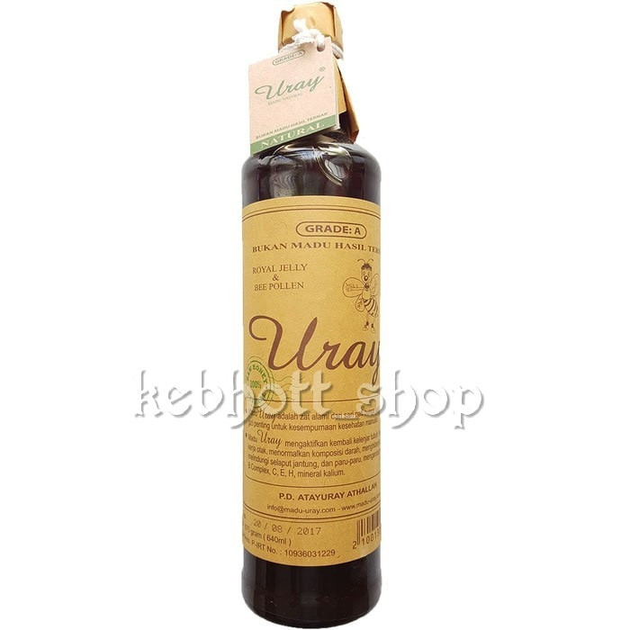 

Madu Uray Madu Raw 100% Natural Honey Ukuran Besar 640ml (100% asli )