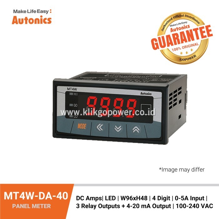SGAPart Autonics PANELMETER MT4W-DA-40