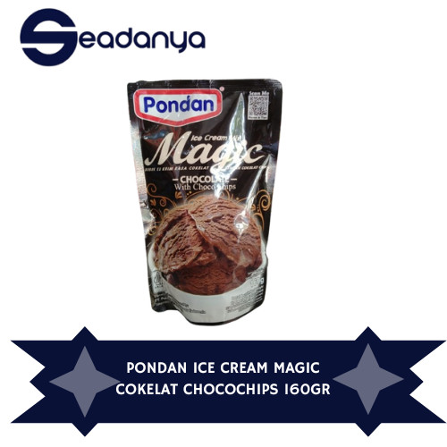 

[PROMO] Pondan Ice Cream 160g Magic Cokelat Choco Chips Bubuk Es Krim Siap Pakai HALAL MUI BPOM