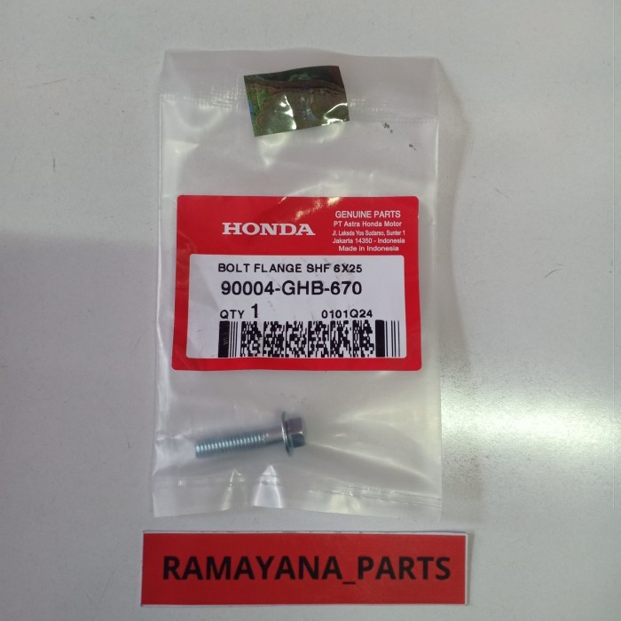 Baut Bolt Flange SHF 6×25 Kharisma PCX 125 Supra X 125 90004GHB670