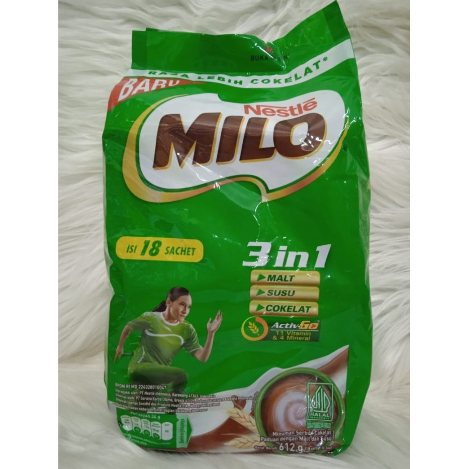 

MILO 3IN1 POUCH 18X35 gram