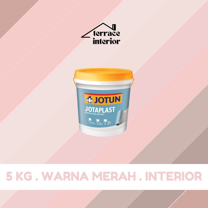 Cat Tembok Jotaplast Jotun Warna Cream Merah 5 kg