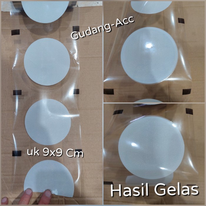 SEAL CUP PUTIH PLASTIK LID CUP TULIS NAMA 1000 CUP / SEALER PRINTING - Printing putih, 1200cup